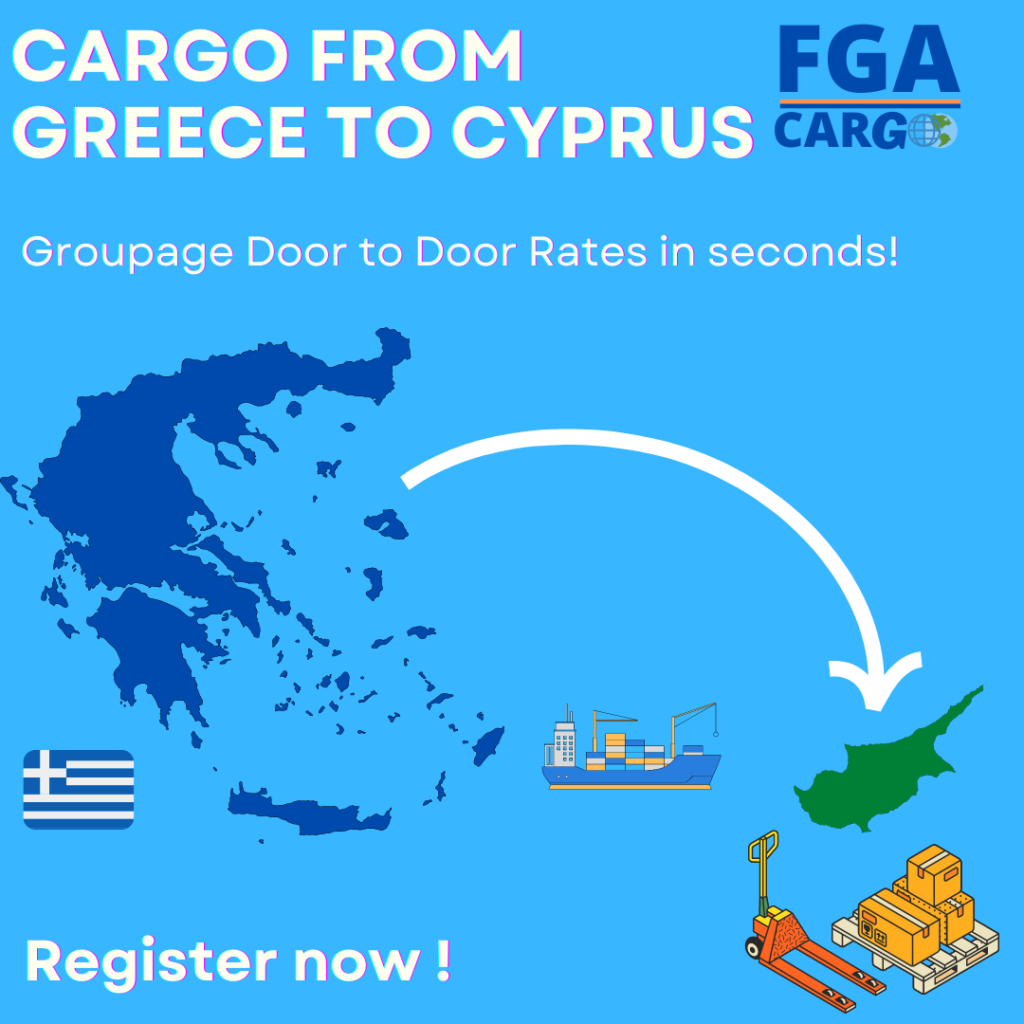 shipping rates from greece to Cyprus